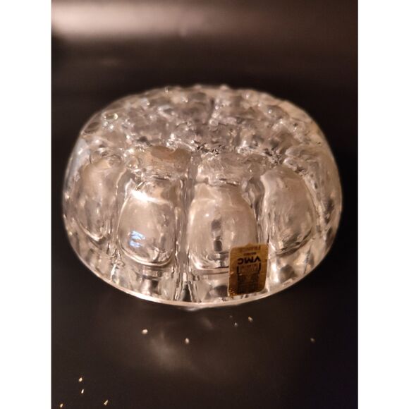 Vintage Clear Glass Flower Frog - Thick, Heavy 4" Floral Arranger, Vase 13 Holes - Picture 5 of 7